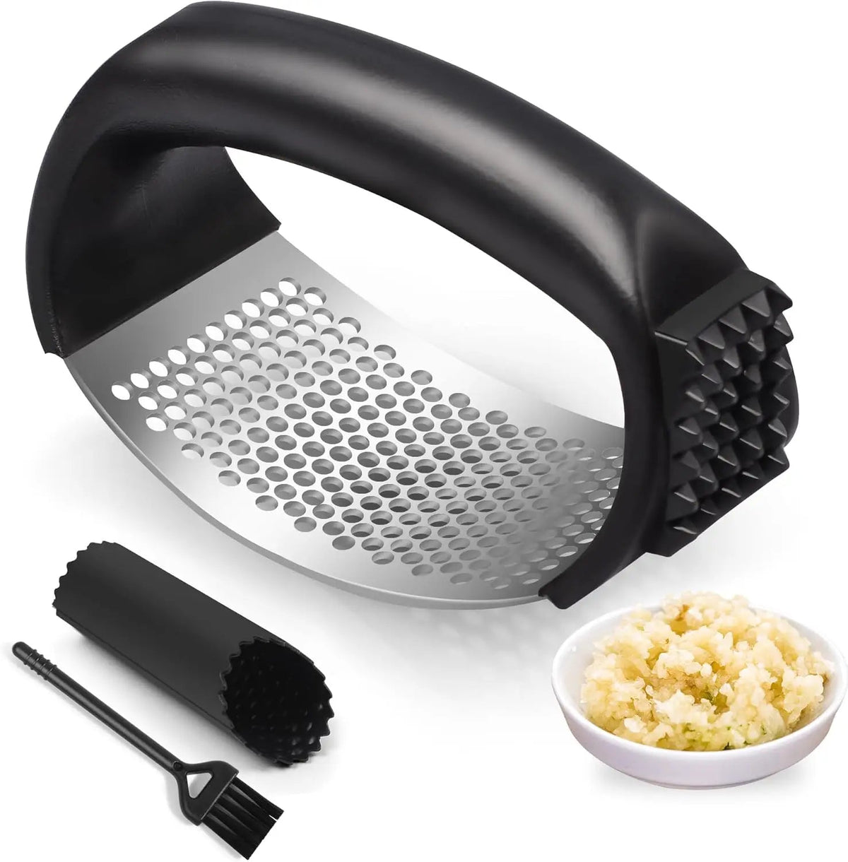 Garlic Press Rocker Stainless Steel Garlic Mincer And Garlic Crusher