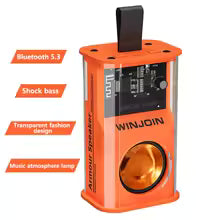 Transparent Mecha Bluetooth Speaker With Lanyard Mini Wireless