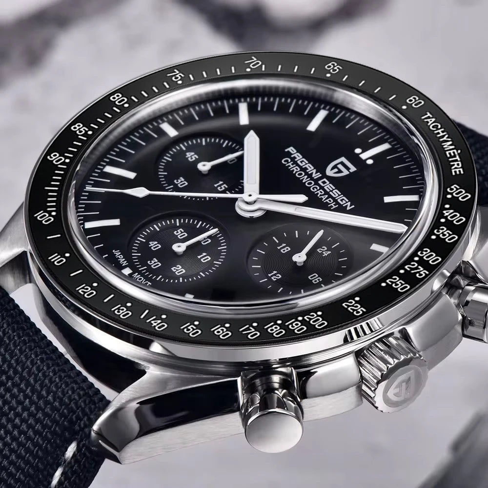 PAGANI DESIGN Moon Mens Watches 2026 Top Brand Luxury Quartz Watch For Men Chronograph Luminous Sapphire Mirror Waterproof Clock