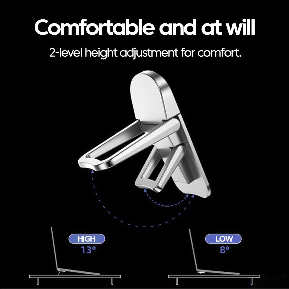 Elough Self-Adhesive Laptop Stands Adjustable Invisible Folding Computer Mount For Macbook Notebook soporte para laptop stand