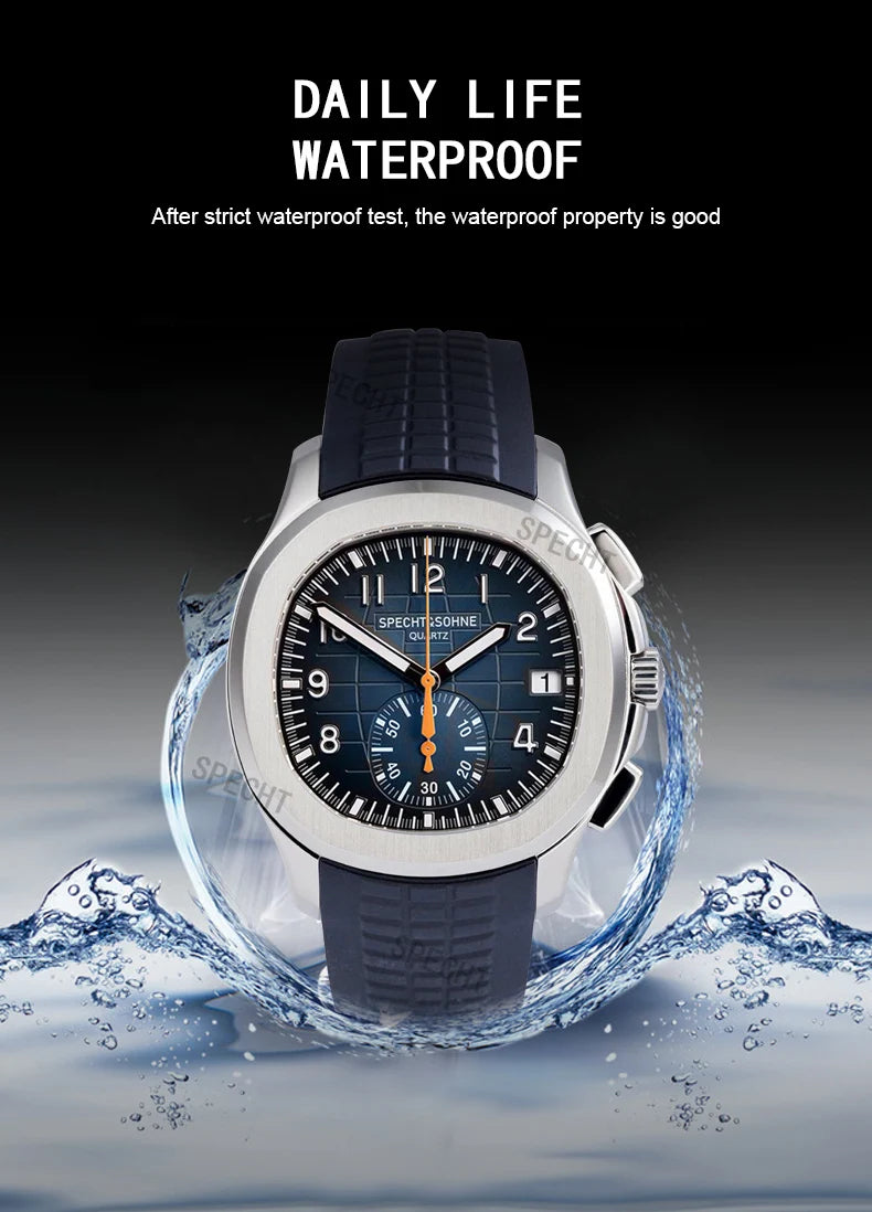 Dropshipping 2025 Best Selling Products Wristwatches For Men Specht&Sohne Male Quartz Sports Watches Rubber Strap Waterproof
