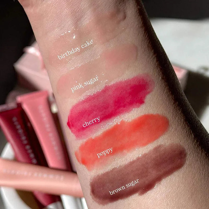 Summer Friday's Vanilla Beige Lip Balm Moisturizing Transparent Lipstick Set Smooth Soft Tube Mirror Lip Gloss Lip Makeupv