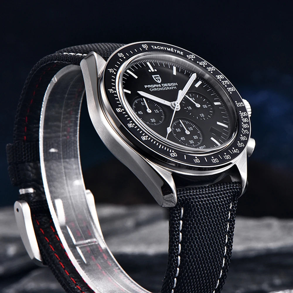 PAGANI DESIGN Moon Mens Watches 2026 Top Brand Luxury Quartz Watch For Men Chronograph Luminous Sapphire Mirror Waterproof Clock