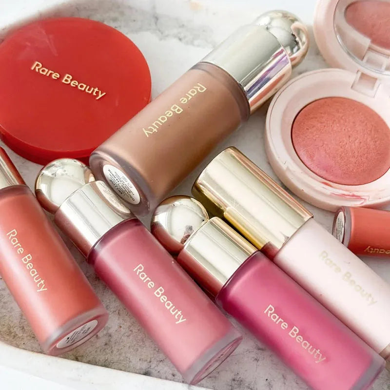 Rare Beauty Melting Cream Blush Makeup Matte Pearlescent Texture Glitter Blush Highlighter Bright nourish moisturize Lip Gloss