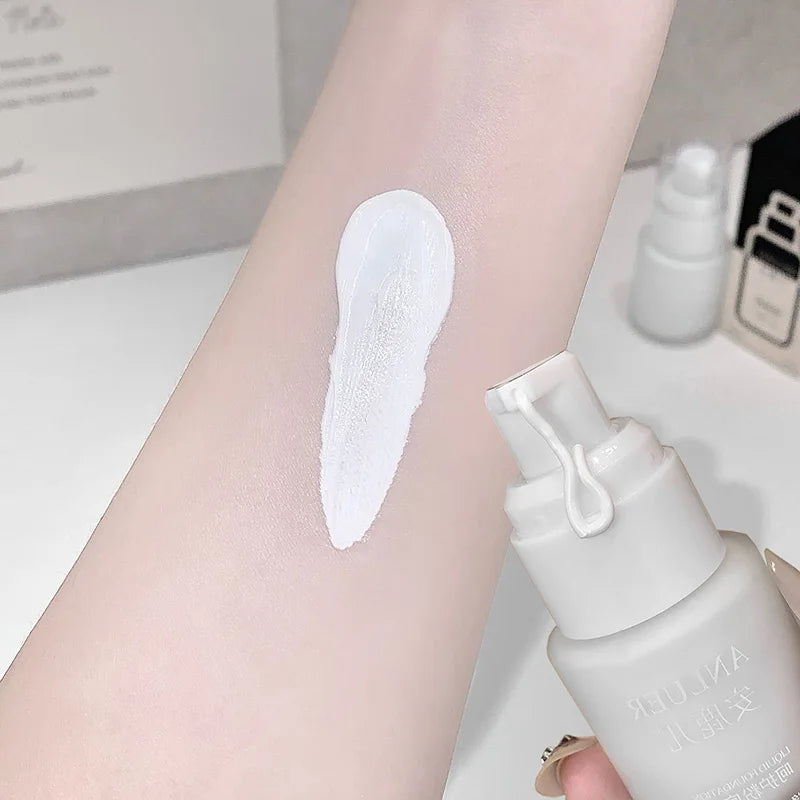 Pure White Liquid Foundation 30ml Matte Full Coverage Long Lasting Waterproof Face Makeup Base Cream For Cosplay Halloween Stage
