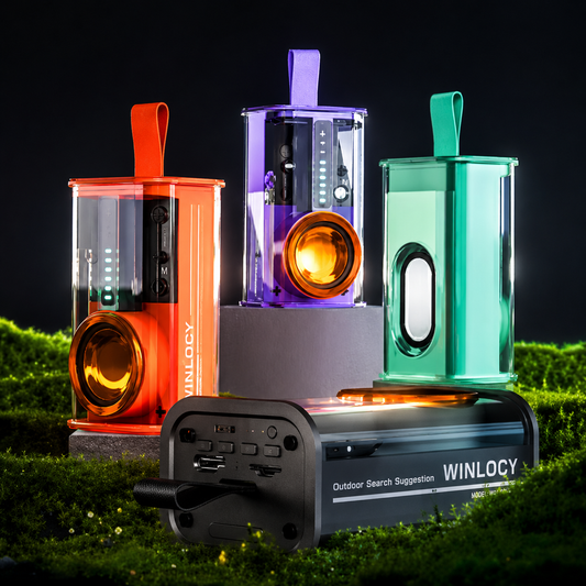 Transparent Mecha Bluetooth Speaker With Lanyard Mini Wireless